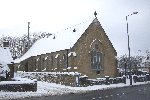 Church in snow